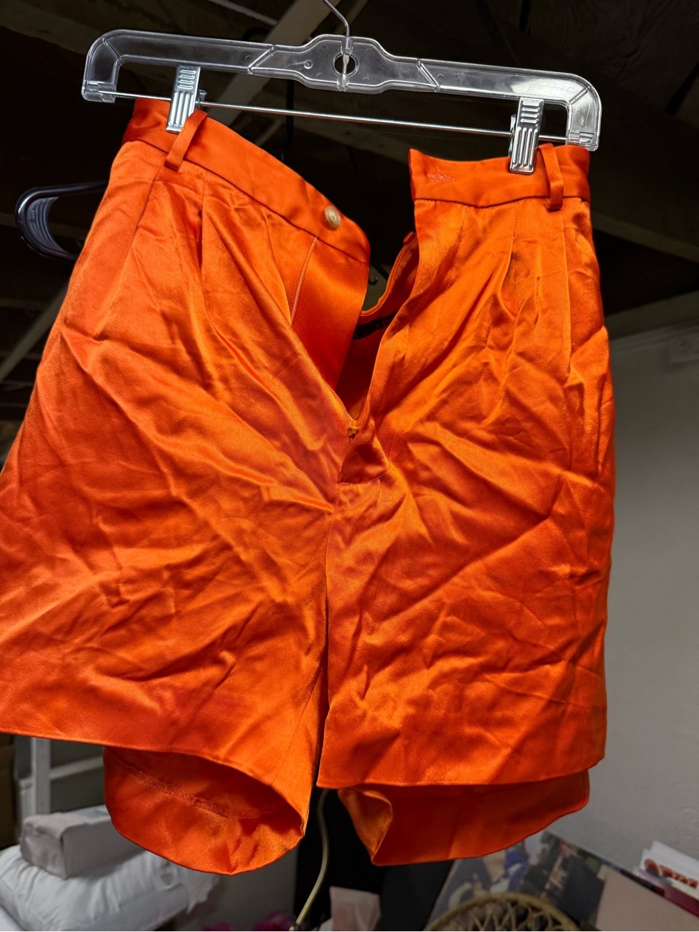 Polo by Ralph Lauren Bright Orange Flat Front Women's Shorts